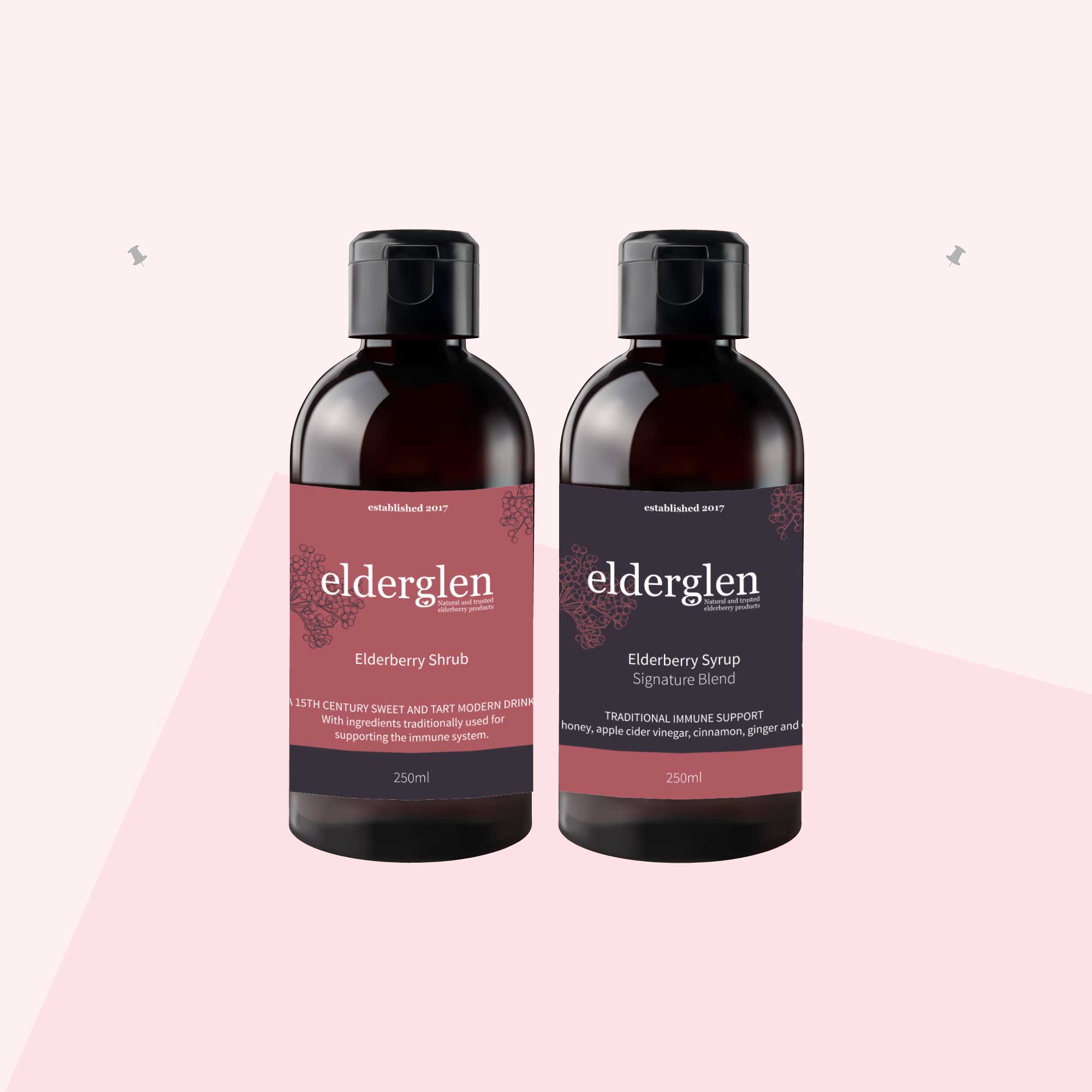 Redsally Studio packaging design for Elderglen